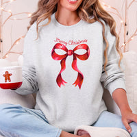Christmas Geese Retro Coquette Bow Ribbon Winter Holiday Design Collection Sweatshirt