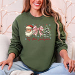 Tis The Season, Santa, Christmas Tree Graphic Sweatshirt - 4